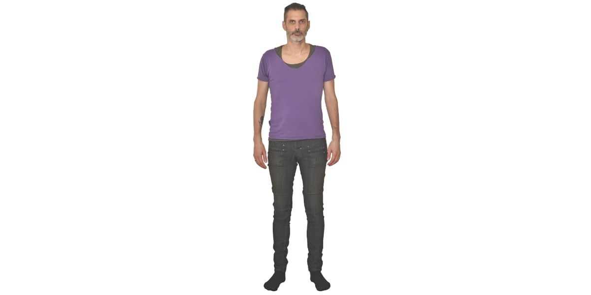 A full-body picture of Joost on a white background